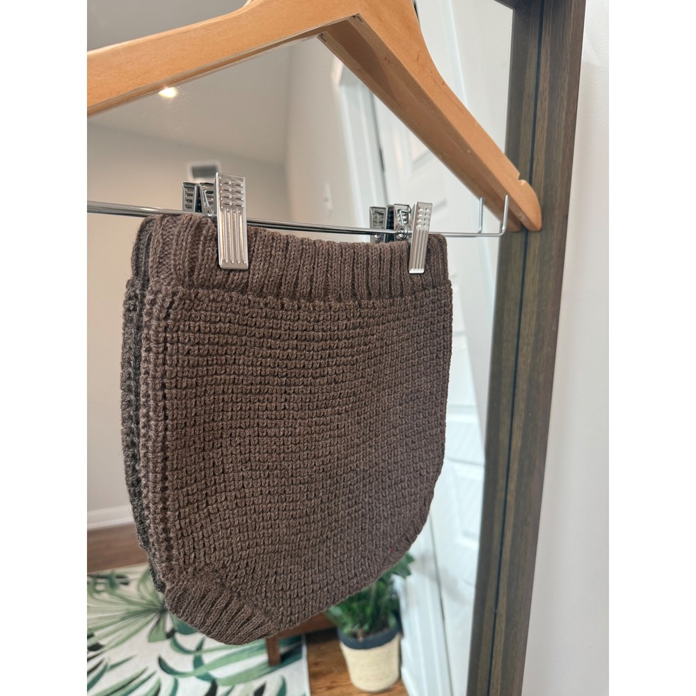 The Simple Folk Alpaca Bloomer Fawn Brown Knit Shorts Bow Size 4-5Y Fall Cozy - Picture 2 of 5